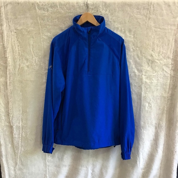 Callaway Other - Callaway Mens Size XL Windbreaker Jacket Blue Golf 1/4 Zip Up